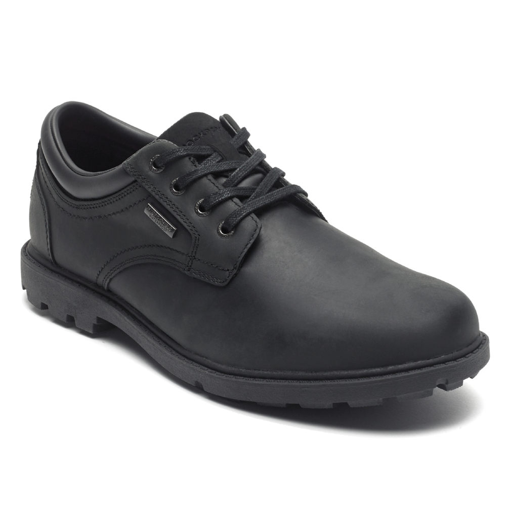 Rockport Oxfords For Mens Black - Storm Surge Plain Toe - RF2089354